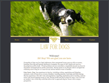 Tablet Screenshot of lawfordogs.com